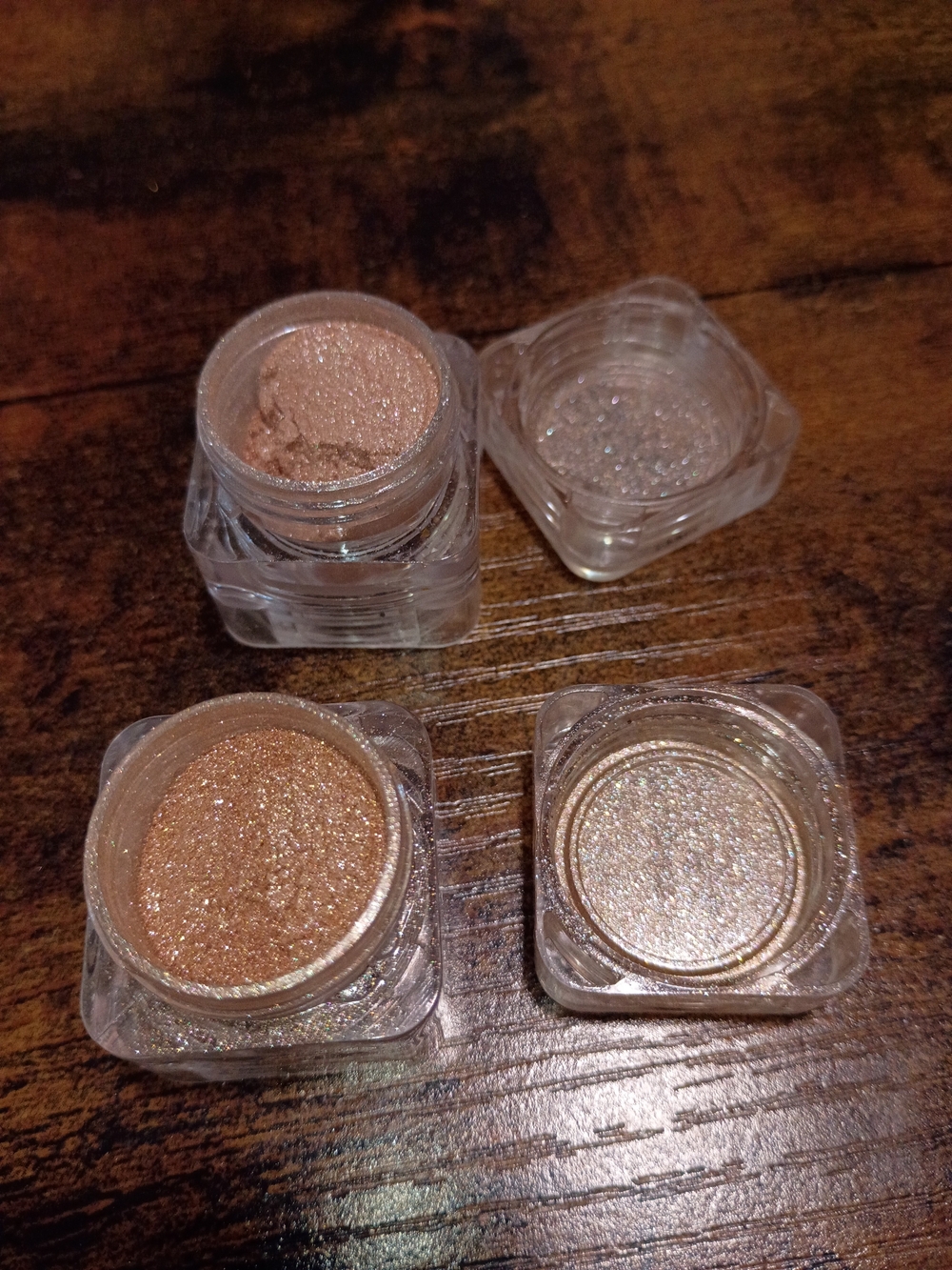 naked cosmetics Shimmer Cream Eyeshadow Pots - Rose Gold & Champagne